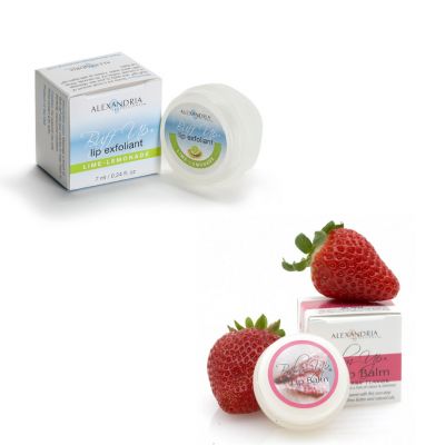 Buff Up Lime Lemonade and Balm Up Strawberry Lip Balm